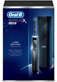 Oral-B Genius X 20000 - Luxe Edition Antracietgrijs - Elektrische Tandenborstel - 1 Handvat en 4 Opzetborstels