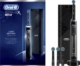 Oral-B Genius X 20000 - Luxe Edition Antracietgrijs - Elektrische Tandenborstel - 1 Handvat en 4 Opzetborstels