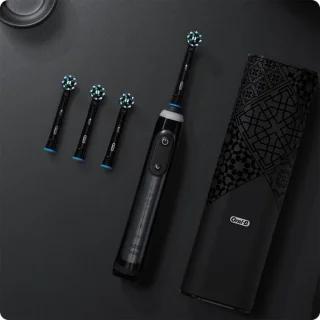 Oral-B Genius X 20000 - Luxe Edition Antracietgrijs - Elektrische Tandenborstel - 1 Handvat en 4 Opzetborstels