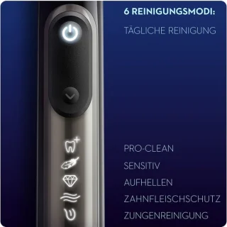 Oral-B Genius X 20000 - Luxe Edition Antracietgrijs - Elektrische Tandenborstel - 1 Handvat en 4 Opzetborstels