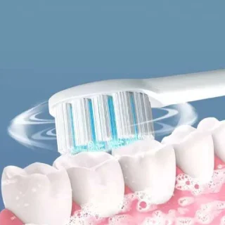Bodybite - Sonische Elektrische Tandenborstel - 42000 Bewegingen 6 Modi IPX7 Waterdicht - Wit - BELISMILE