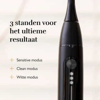 Silk'n SonicYou Elektrische Tandenborstel Geschenkset - met 2 opzetborstels en 2 beschermkapjes - Cadeau-idee - Matzwart