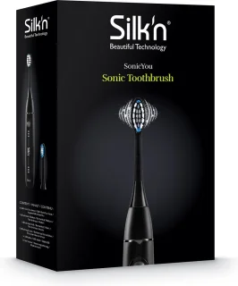 Silk'n SonicYou Elektrische Tandenborstel Geschenkset - met 2 opzetborstels en 2 beschermkapjes - Cadeau-idee - Matzwart