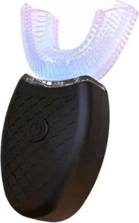 2-in-1 elektrische tandenborstel + bleekkit - zwart