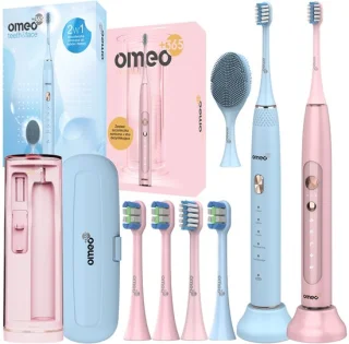 2x OMEO Teeth&Face tandenborstels