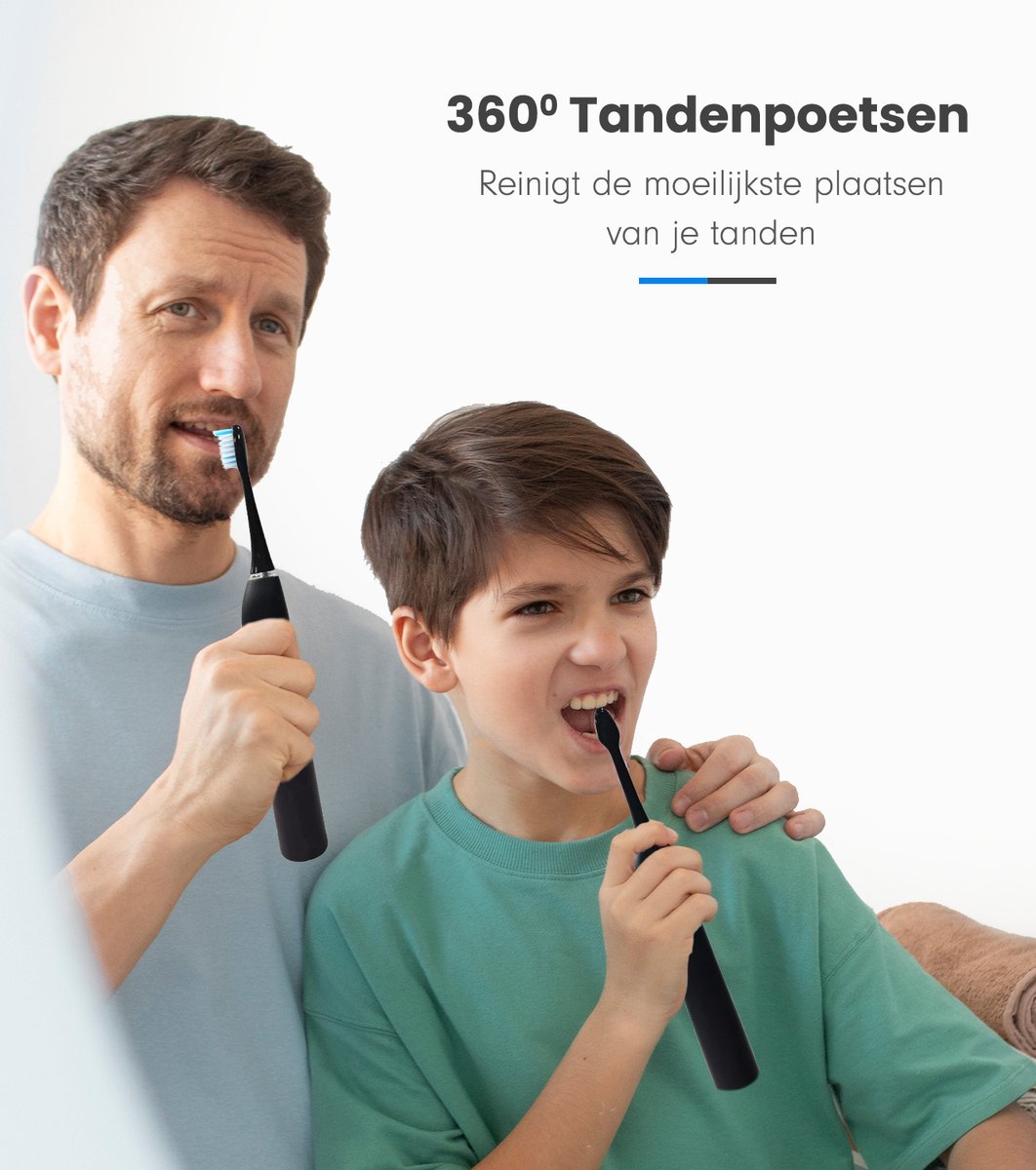 AG Opzetborstels 4 stuks voor AG350 Elektrische Tandenborstel