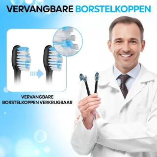 AG350 Sonische Elektrische Tandenborstel - Inclusief Reisetui & Extra Opzetborstel