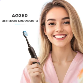 AG350 Sonische Elektrische Tandenborstel - Inclusief Reisetui & Extra Opzetborstel