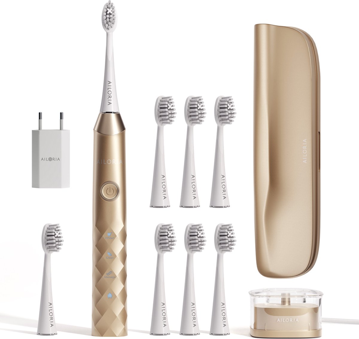 De Ailoria Elektrische Tandenborstel Limited Edition Goud in één oogopslag