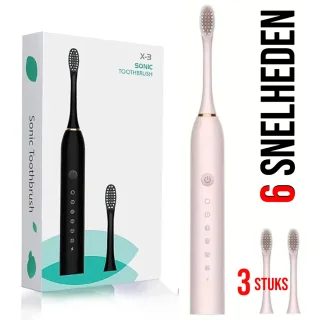Allernieuwste.nl Elektrische Tandenborstel Ultrasone Smart Roze Set