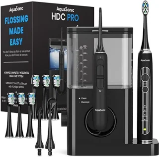 AquaSonic Home Dental Center Pro (HDC Pro) - Mondverzorgingsset Zwart