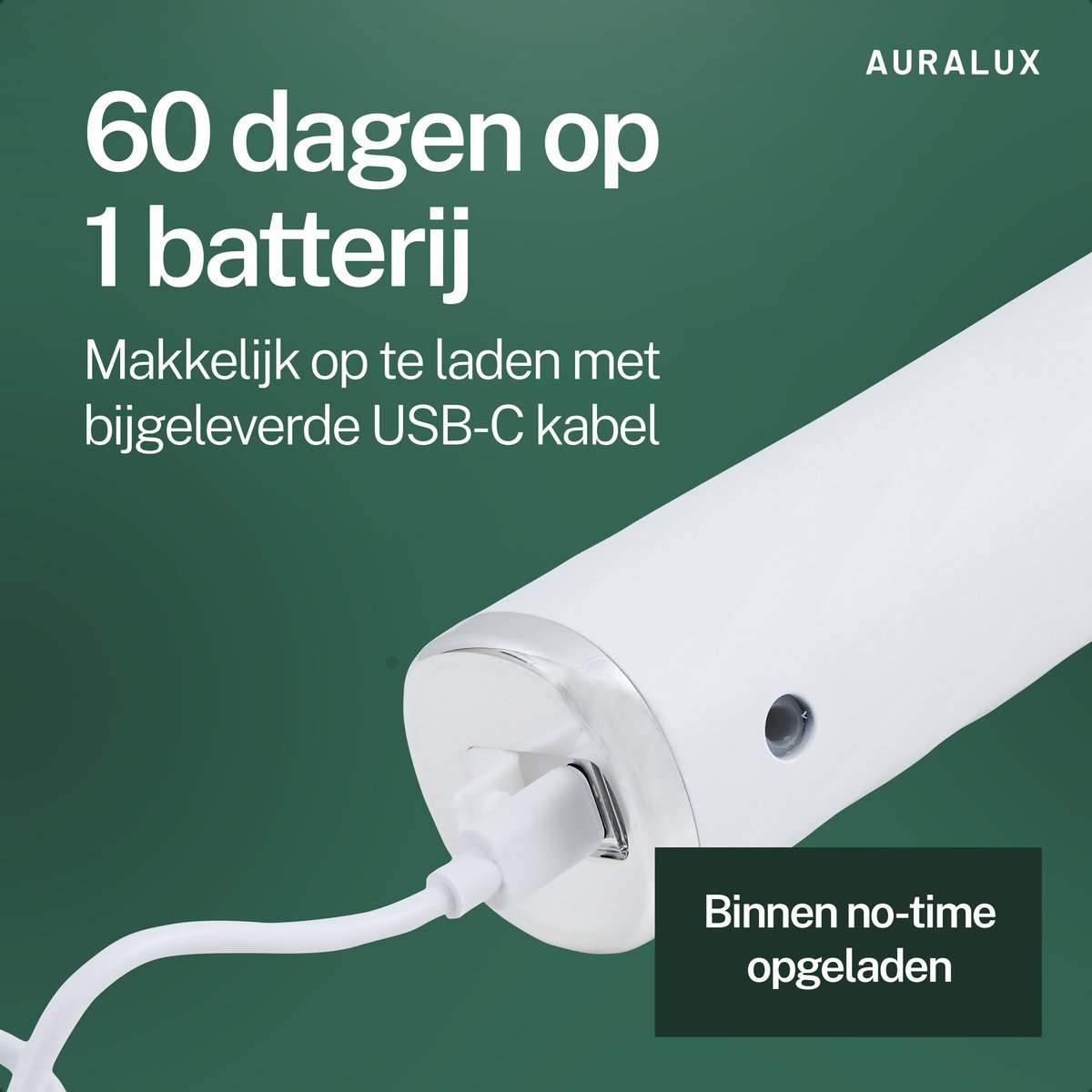 AuraLux Elektrische Tandenborstel met Waterflosser Wit