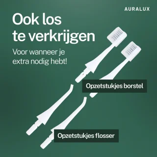 AuraLux Elektrische Tandenborstel met Waterflosser Wit