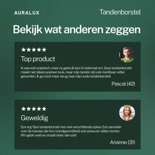 AuraLux Elektrische Tandenborstel met Waterflosser Wit