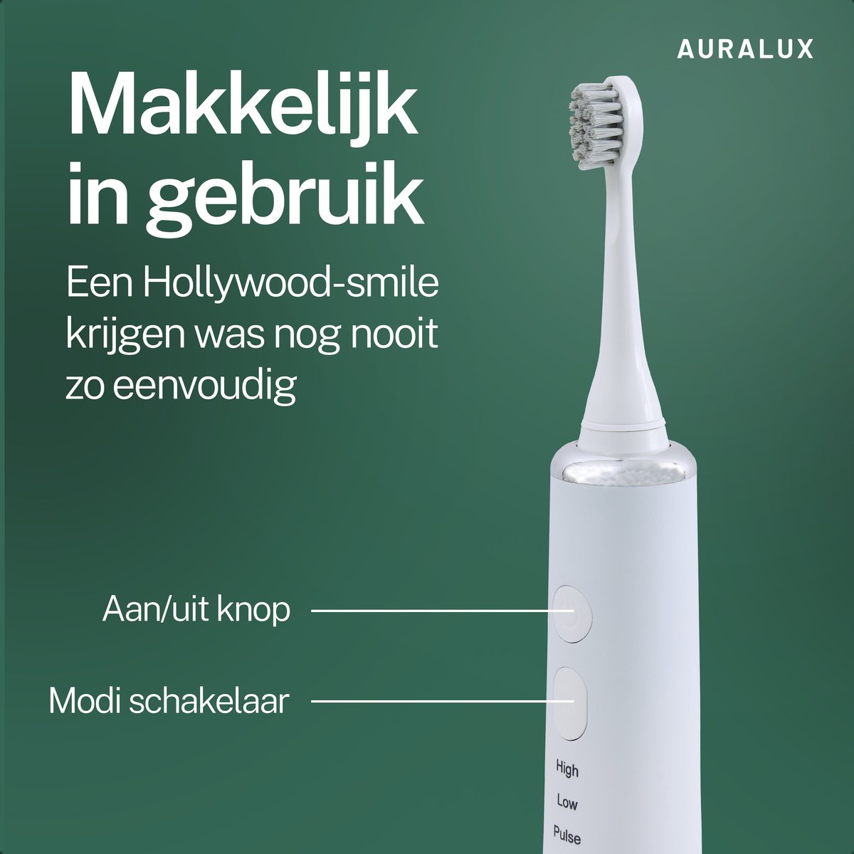 AuraLux Elektrische Tandenborstel met Waterflosser Wit