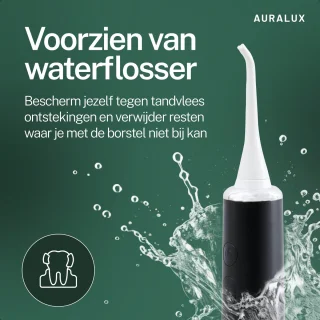 AuraLux Sonische Elektrische Tandenborstel Zwart