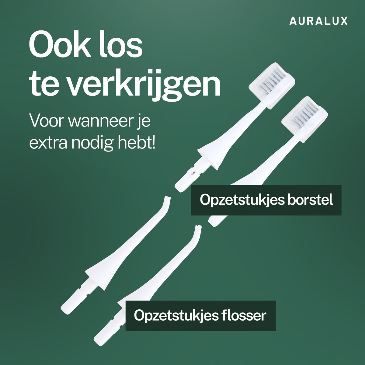 AuraLux Sonische Elektrische Tandenborstel Zwart