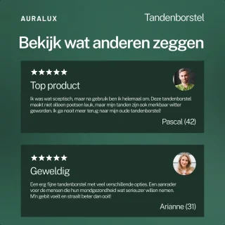 AuraLux Sonische Elektrische Tandenborstel Zwart