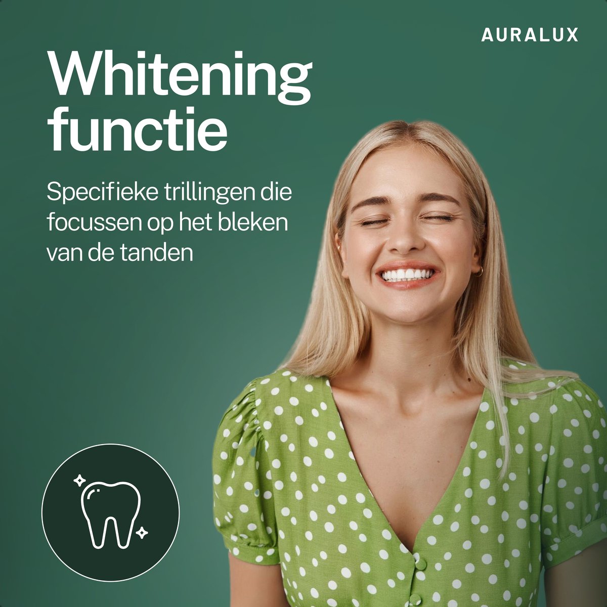 AuraLux Sonische Elektrische Tandenborstel Zwart