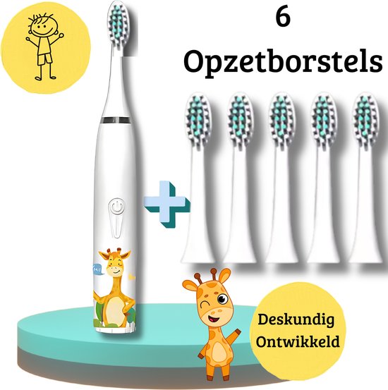 BABIVA Premium Elektrische Tandenborstel Baby & Peuter Wit