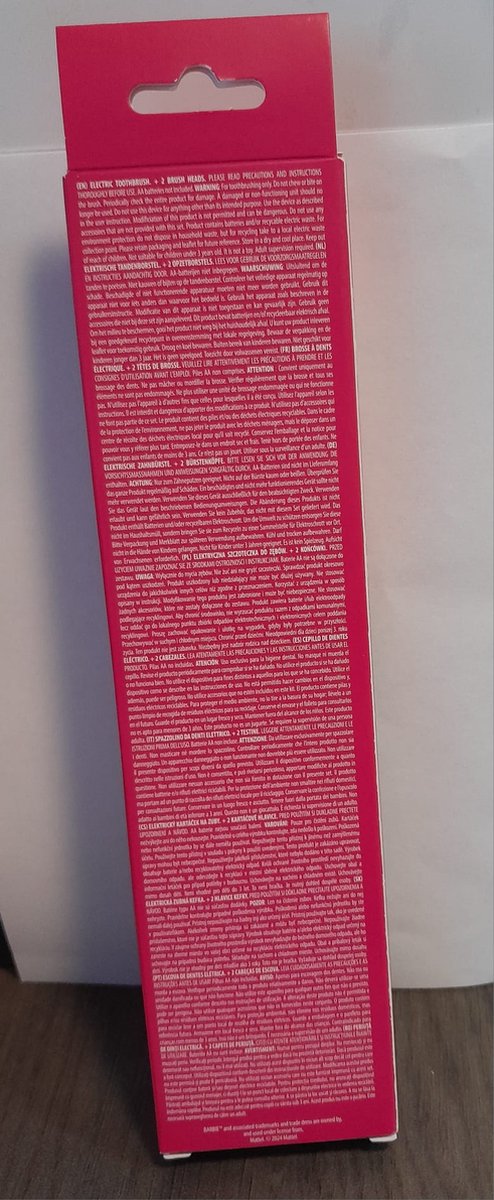 Barbie Elektrische Kinder Tandenborstel Donkerroze Soft