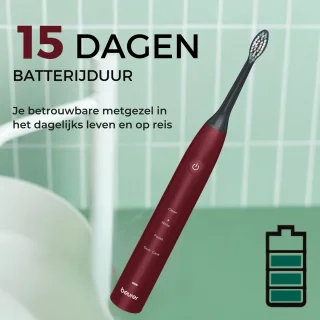 Beurer SC 30 Limited Edition 25 elektrische sonische tandenborstel Bordeaux