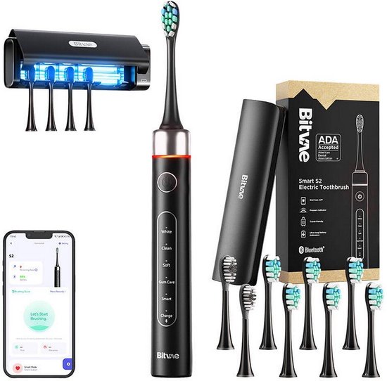 Bitvae S2 Black + HD2 Tandenborstel Set