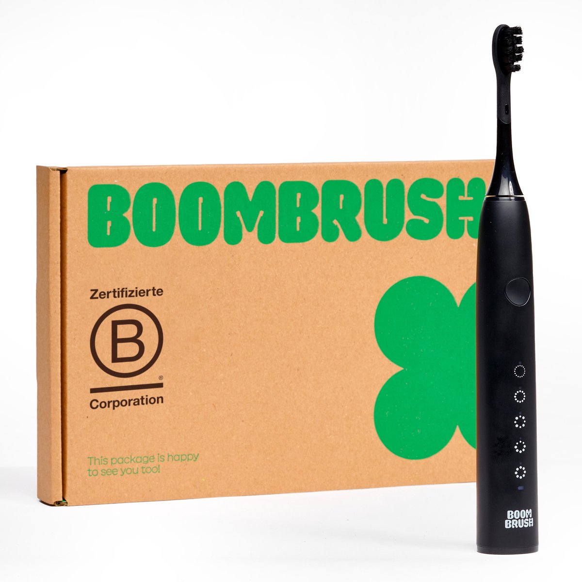 BOOMBRUSH Elektrische Sonische Tandenborstel Zwart