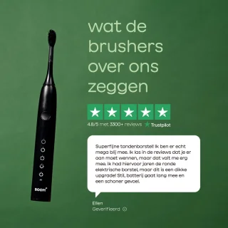 BOOMBRUSH Elektrische Sonische Tandenborstel Zwart