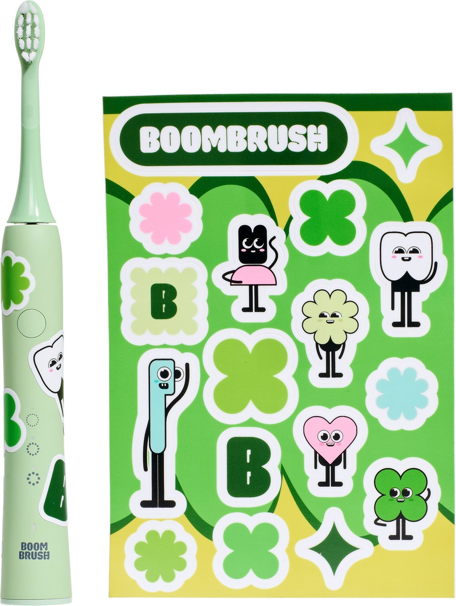BOOMBRUSH Kiddy Brush elektrische tandenborstel groen