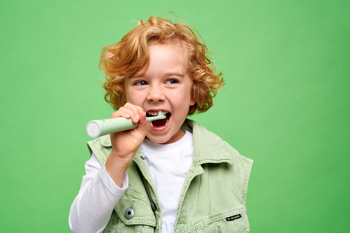 BOOMBRUSH Kiddy Brush elektrische tandenborstel groen