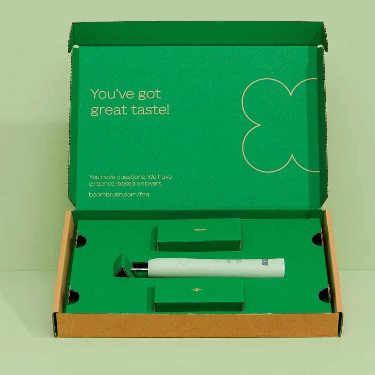 BOOMBRUSH Kiddy Brush elektrische tandenborstel groen