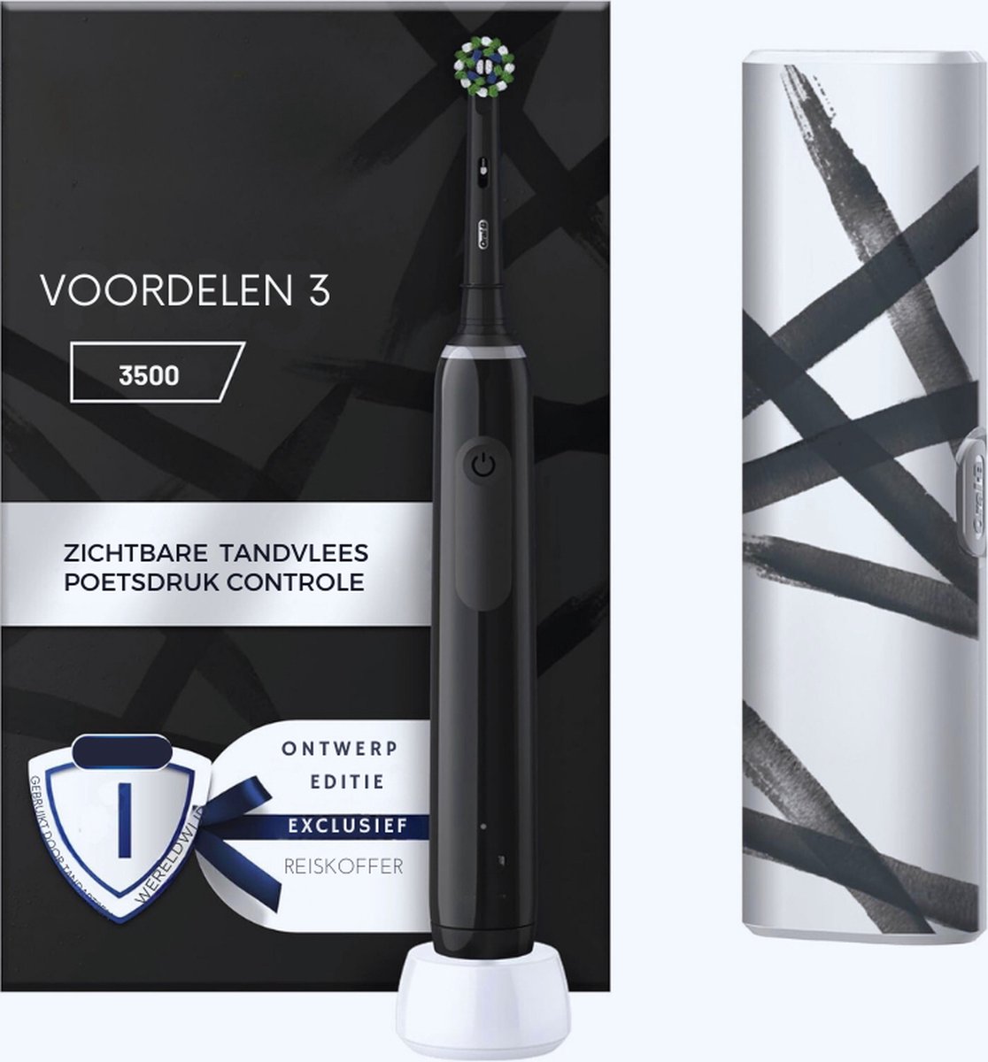 Braun PRO 3 3500 Elektrische Tandenborstel Zwart