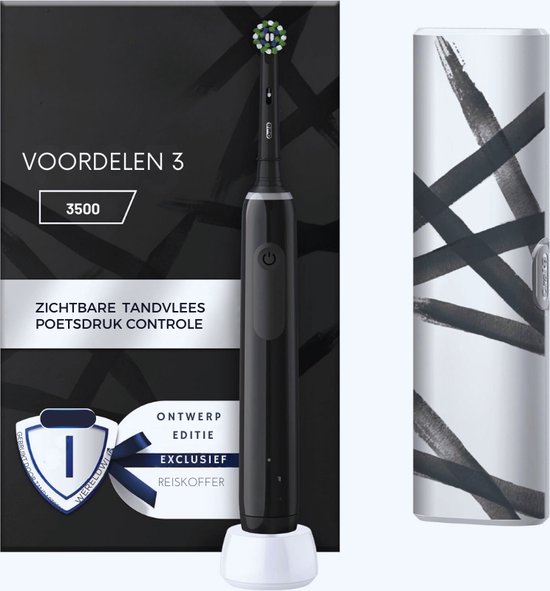 Braun PRO 3 3500 Elektrische Tandenborstel Zwart