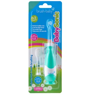 Brush-Baby BabySonic elektrische tandenborstel groen 0-3 jaar