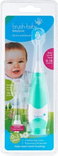 Brush-Baby BabySonic elektrische tandenborstel groen 0-3 jaar