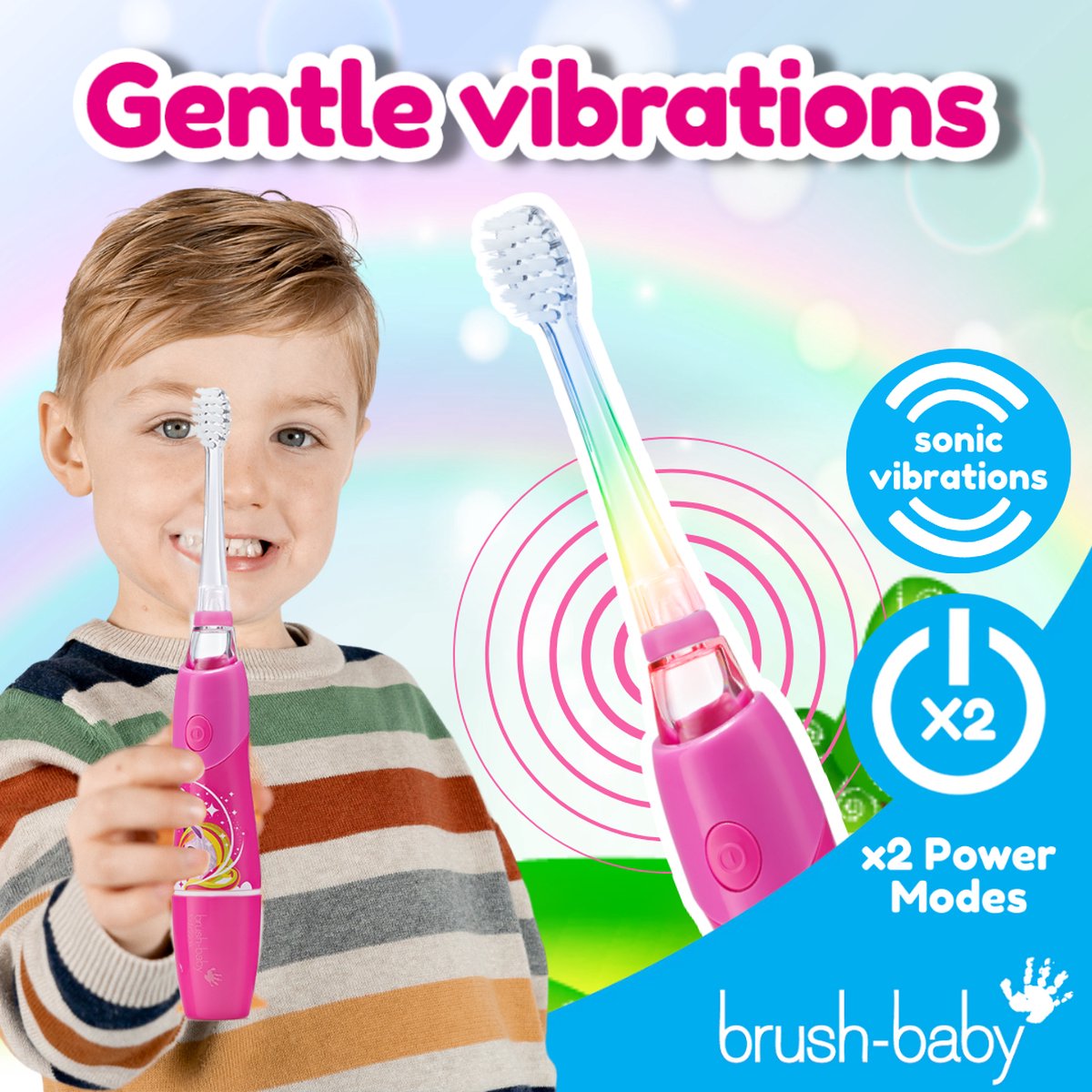 Brush-Baby KidzSonic Elektrische Tandenborstel Unicorn Roze