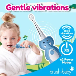 Brush-Baby WildOnes Evie de Olifant Elektrische Kindertandenborstel 0-10 jaar