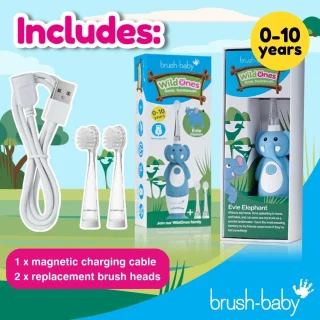 Brush-Baby WildOnes Evie de Olifant Elektrische Kindertandenborstel 0-10 jaar