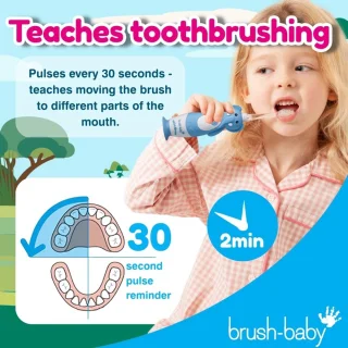 Brush-Baby WildOnes Evie de Olifant Elektrische Kindertandenborstel 0-10 jaar
