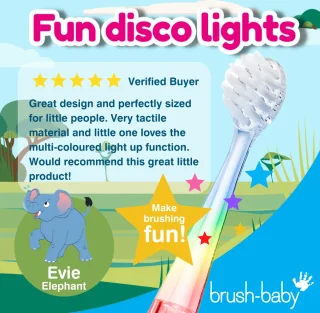 Brush-Baby WildOnes Evie de Olifant Elektrische Kindertandenborstel 0-10 jaar