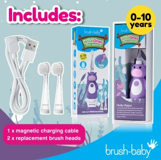 Brush-Baby Wildones Holly Elektrische Kindertandenborstel 0-10 Jaar