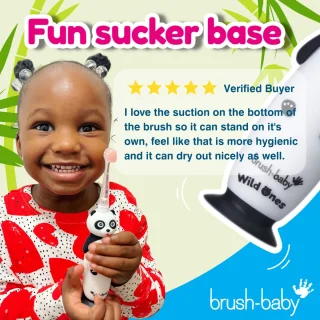 Brush-Baby WildOnes Pan-Pan de Panda elektrisch kindertandenborstel
