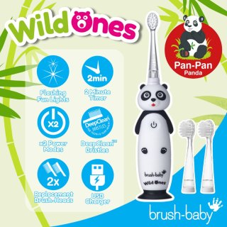 Brush-Baby WildOnes Pan-Pan de Panda elektrisch kindertandenborstel