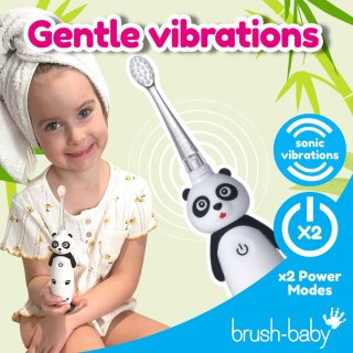 Brush-Baby WildOnes Pan-Pan de Panda elektrisch kindertandenborstel