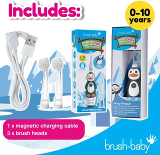Brush-Baby Wildones Percy de Penguin Elektrische Kindertandenborstel