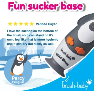Brush-Baby Wildones Percy de Penguin Elektrische Kindertandenborstel