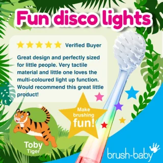 Brush-Baby WildOnes Toby de Tijger Elektrische Kindertandenborstel Set
