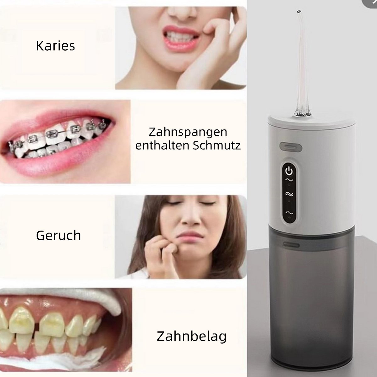 CHIWIN Elektrische Monddouche Water Flosser 9-delig