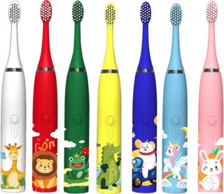 CoolHome Sonic Draakje Elektrische Kindertandenborstel Geel